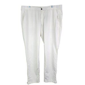 Mens White Under Armour Loose Fit Pants Nylon & Polyester Blend Size 42X36